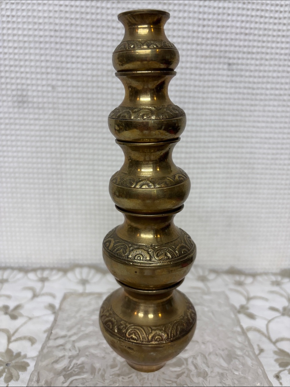 Brass miniature vases